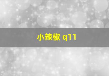 小辣椒 q11